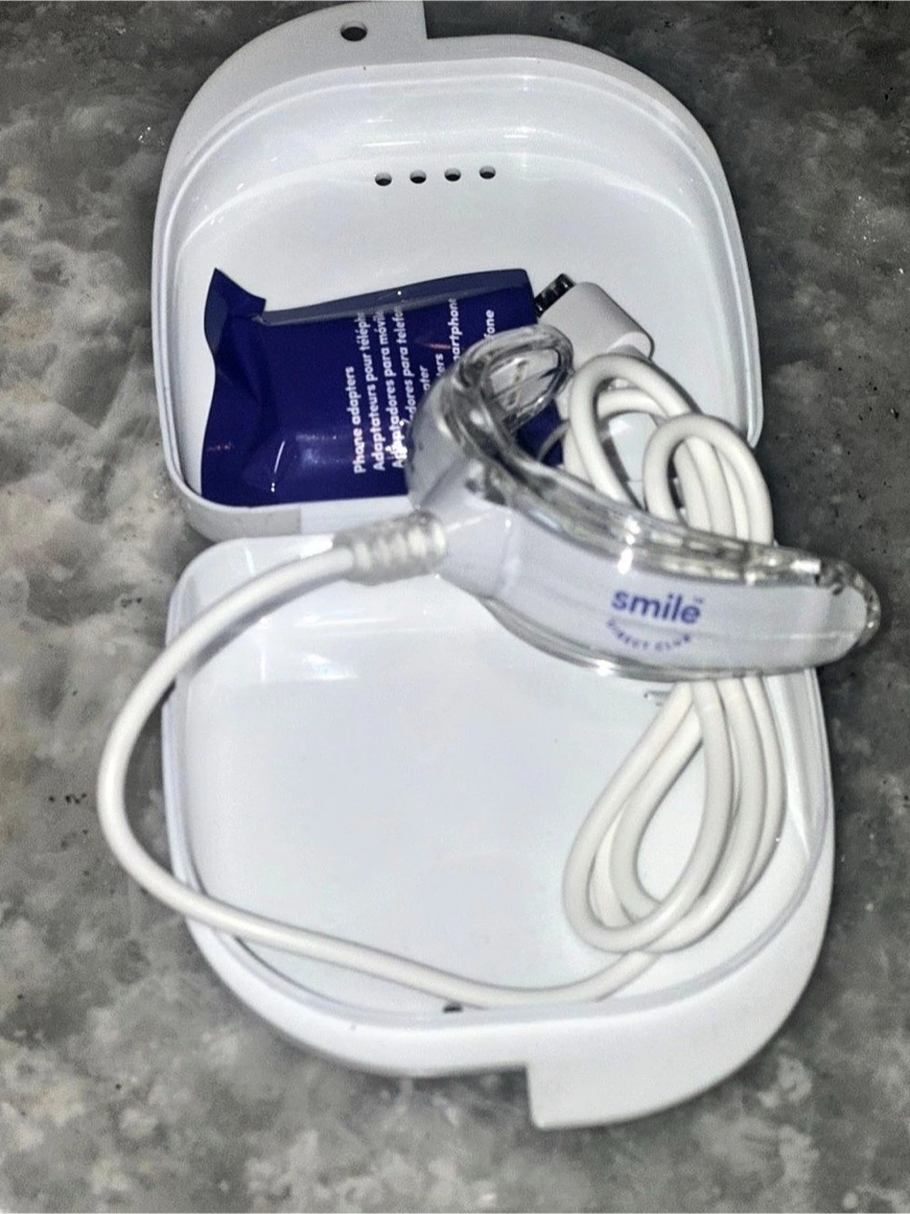 smile bright on LED Teeth Whitening Device White